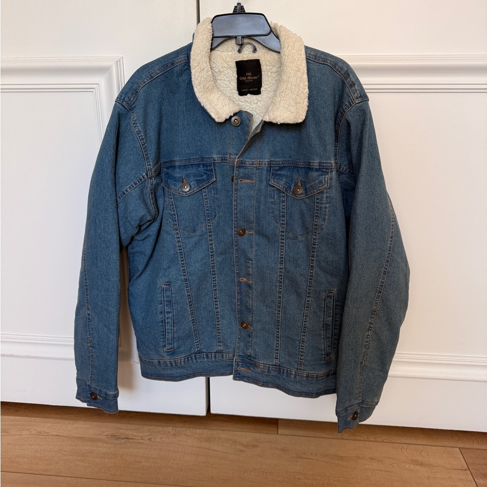 Men’s Denim Sherpa-Lined Jacket